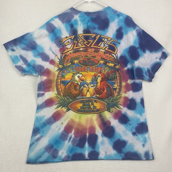 Eagles Jimmy Buffett Graphic Shirt Mens Extra Large Colorful 2018 Tour - Picture 1 of 9